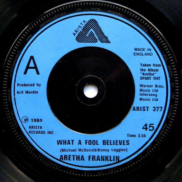 Aretha Franklin : What A Fool Believes (7")