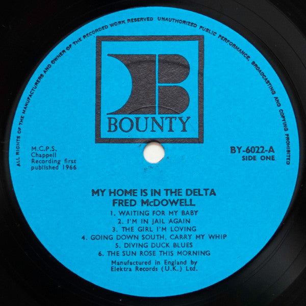 Fred And Annie Mae McDowell : My Home Is In The Delta (LP, Album)