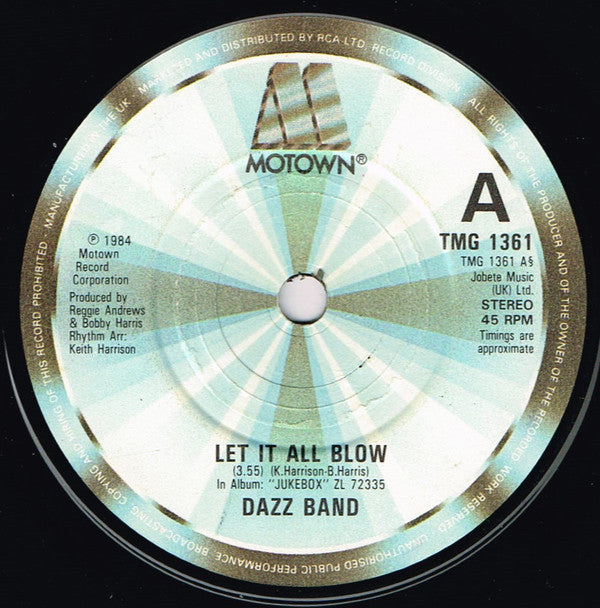 Dazz Band : Let It All Blow (7", Single)