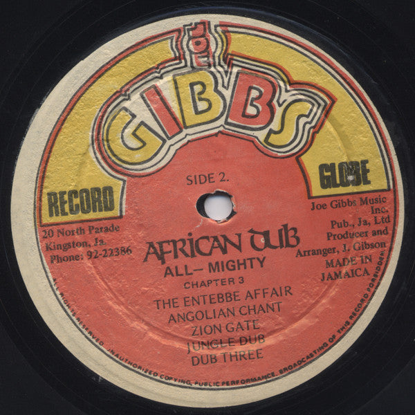 Joe Gibbs & The Professionals : African Dub All-Mighty - Chapter 3 (LP, Album)