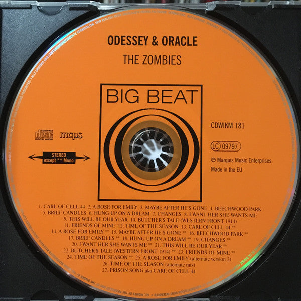 The Zombies : Odessey & Oracle (CD, Album, Mono, RE, RM, 30t)