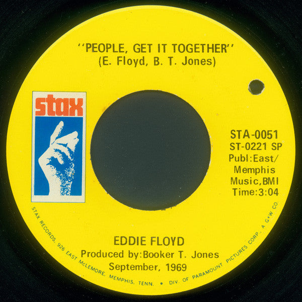 Eddie Floyd : Why Is The Wine Sweeter / People, Get It Together (7", Single, SP)