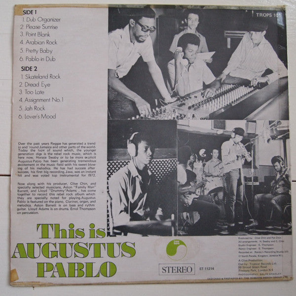 Augustus Pablo : This Is Augustus Pablo (LP, Album)