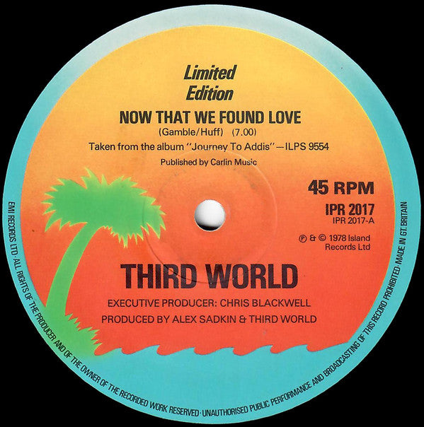 Third World : Now That We Found Love (12", Ltd, Pre)