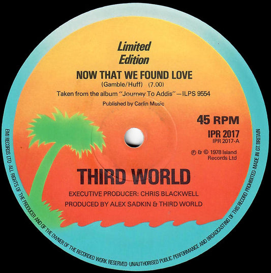 Third World : Now That We Found Love (12", Ltd, Pre)