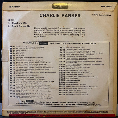 Charlie Parker : Yardbird (7", EP, M/Print)