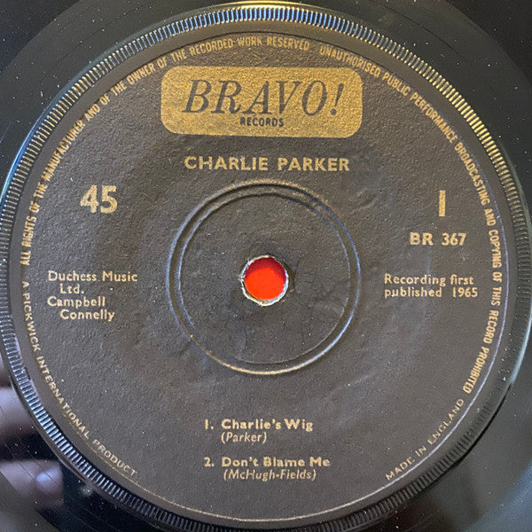 Charlie Parker : Yardbird (7", EP, M/Print)