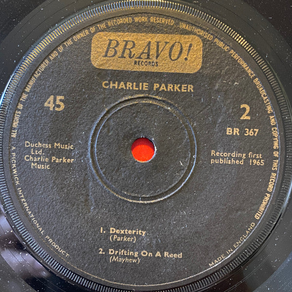 Charlie Parker : Yardbird (7", EP, M/Print)