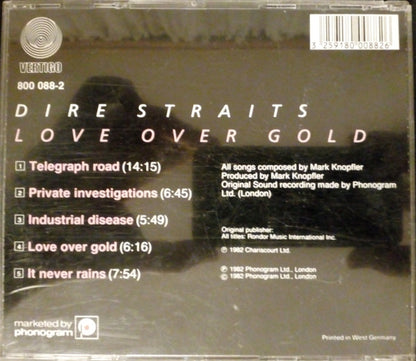 Dire Straits : Love Over Gold (CD, Album, RE, Red)