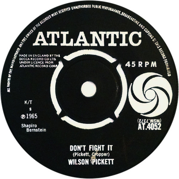 Wilson Pickett : Don't Fight It (7", Single)