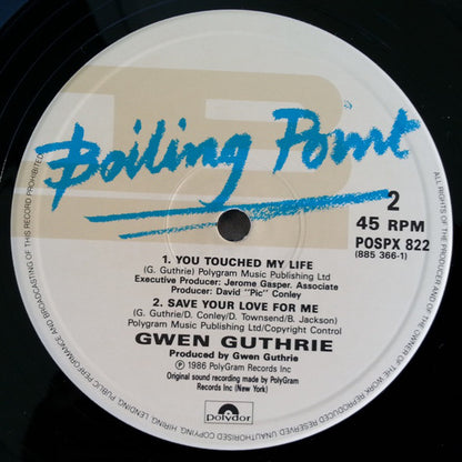 Gwen Guthrie : (They Long To Be ) Close To You (12")