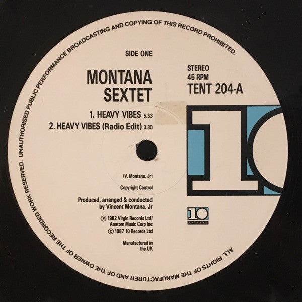 Montana Sextet : Heavy Vibes (12", RE)