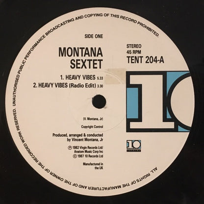 Montana Sextet : Heavy Vibes (12", RE)