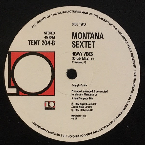 Montana Sextet : Heavy Vibes (12", RE)