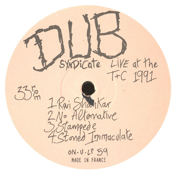 Dub Syndicate Featuring Bim Sherman + Akabu (2) : Live At The T+C 1991 (LP, Album)