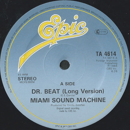 Miami Sound Machine : Dr. Beat (Long Version) (12")