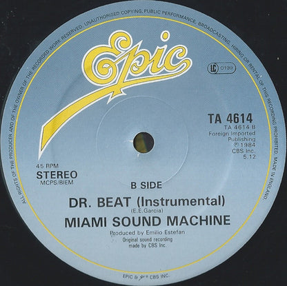 Miami Sound Machine : Dr. Beat (Long Version) (12")