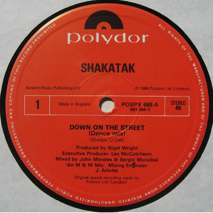 Shakatak : Down On The Street (12", Pic)