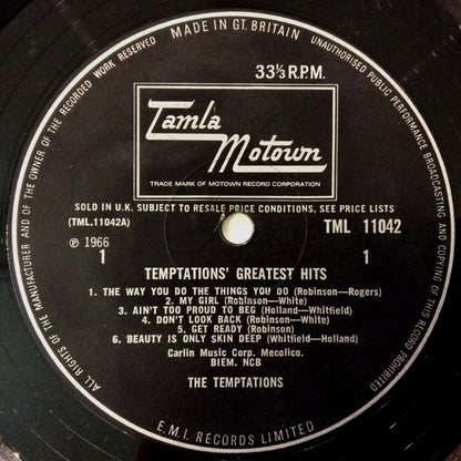 The Temptations : Greatest Hits! (LP, Comp, Mono, Fli)