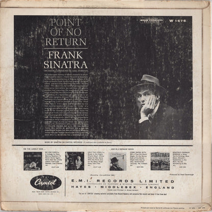 Frank Sinatra : Point Of No Return (LP, Album, Mono)