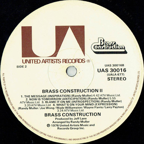 Brass Construction : Brass Construction II (LP, Album)