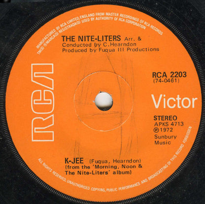 The Nite-Liters : K-Jee / Tanga Boo Gonk (7", Single, Sol)