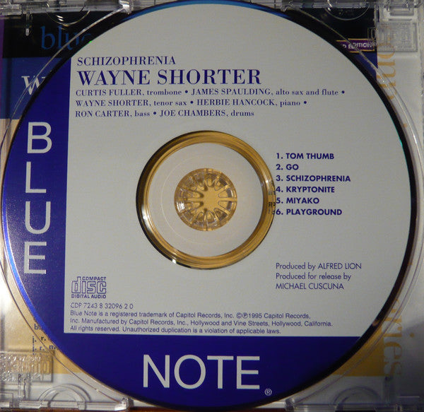 Wayne Shorter : Schizophrenia (CD, Album, Ltd, RE)