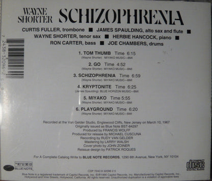 Wayne Shorter : Schizophrenia (CD, Album, Ltd, RE)