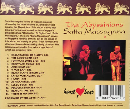 The Abyssinians : Satta Massagana (CD, Album, RE)