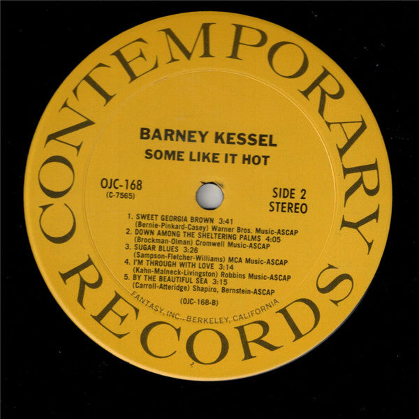 Barney Kessel : Some Like It Hot (LP, Album, RE)