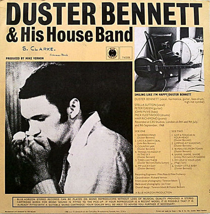 Duster Bennett : Smiling Like I'm Happy (LP, Album, Mono)