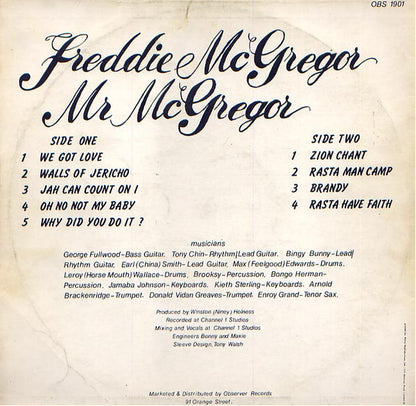 Freddie McGregor : Mr McGregor (LP, Album)