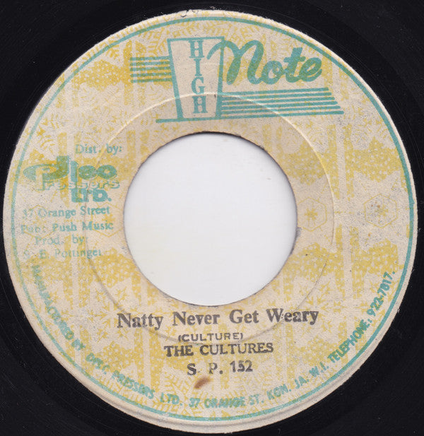 The Cultures* : Natty Never Get Weary (7")