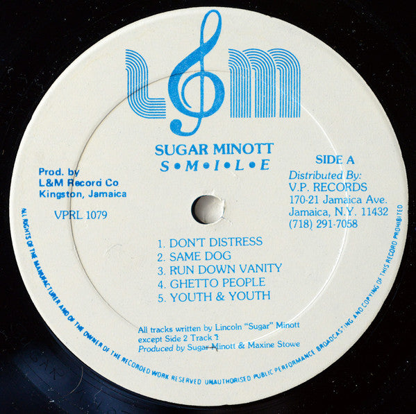 Sugar Minott : Smile (LP, Album)