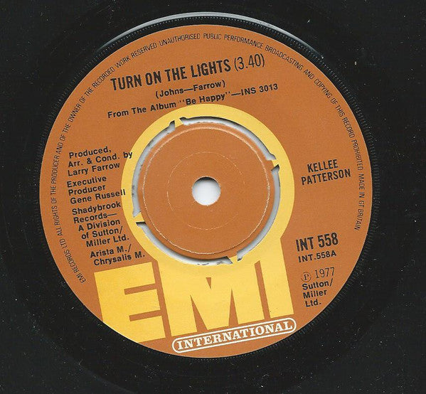 Kellee Patterson : Turn On The Lights (7", Single)