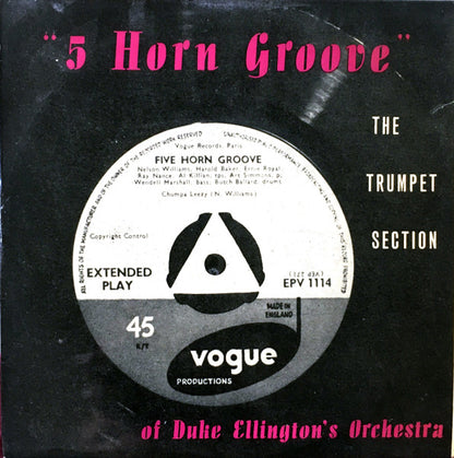 Nelson Williams, Ray Nance, Harold Baker, Ernie Royal, Al Killian : Five-Horn Groove (7", Single)