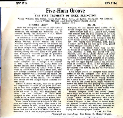 Nelson Williams, Ray Nance, Harold Baker, Ernie Royal, Al Killian : Five-Horn Groove (7", Single)