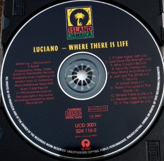 Luciano (2) : Where There Is Life (CD, Album)