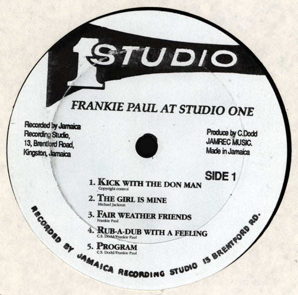 Frankie Paul : At Studio One (LP, Album)