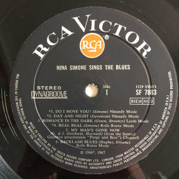 Nina Simone : Nina Simone Sings The Blues (LP, Album)