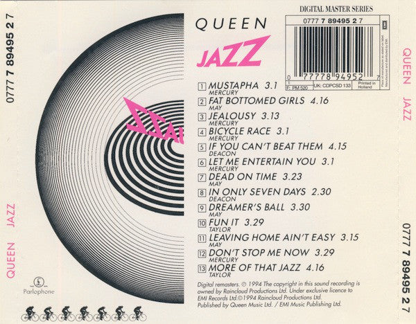 Queen : Jazz (CD, Album, RE, RM)