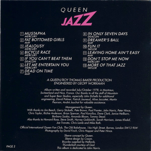 Queen : Jazz (CD, Album, RE, RM)