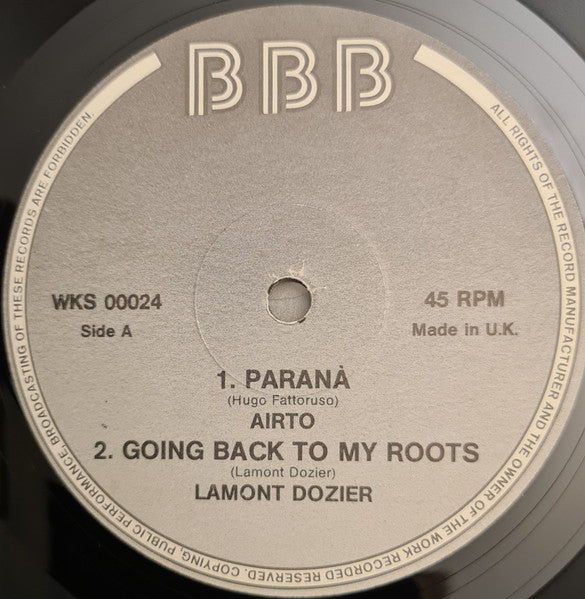 Airto Moreira / Lamont Dozier / Earth, Wind & Fire / Kongas : Paranà / Going Back To My Roots / Kalimba Tree / Anikana-O (12", Comp, Unofficial)