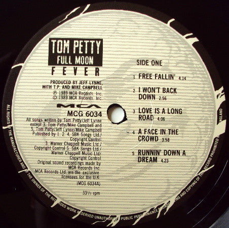 Tom Petty : Full Moon Fever (LP, Album)