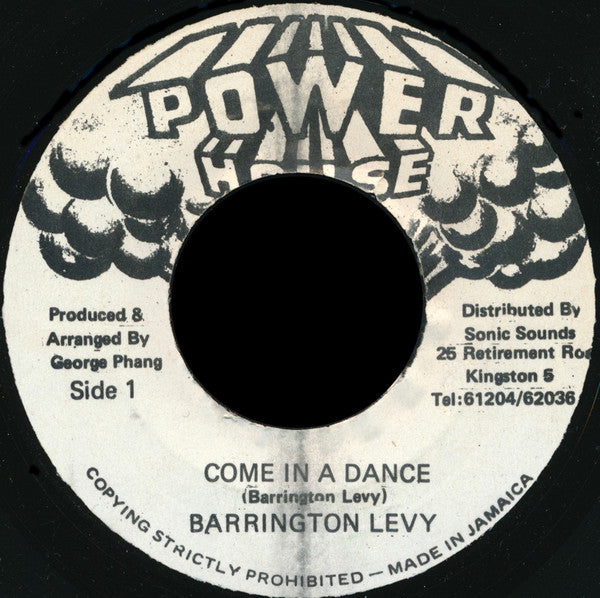 Barrington Levy : Come In A Dance (7")