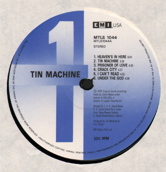 Tin Machine : Tin Machine (LP, Album)