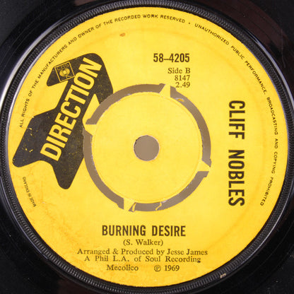 Cliff Nobles & Co.* / Cliff Nobles : Switch It On / Burning Desire (7", Single)