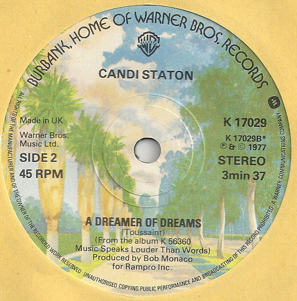 Candi Staton : Music Speaks Louder Than Words (7")