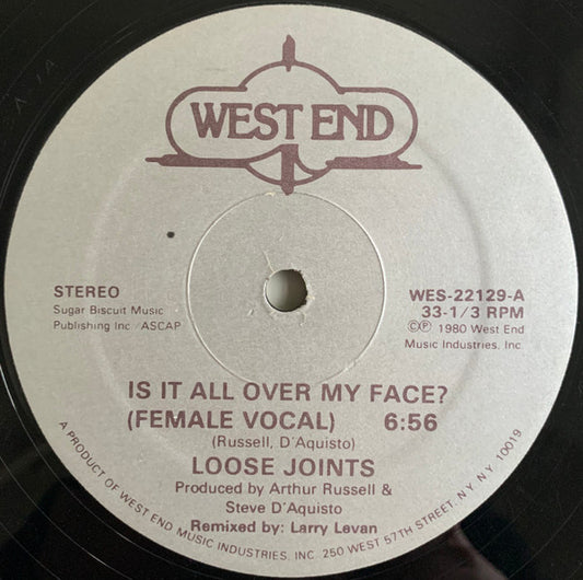 Loose Joints : Is It All Over My Face? (12", Single)