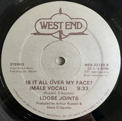 Loose Joints : Is It All Over My Face? (12", Single)